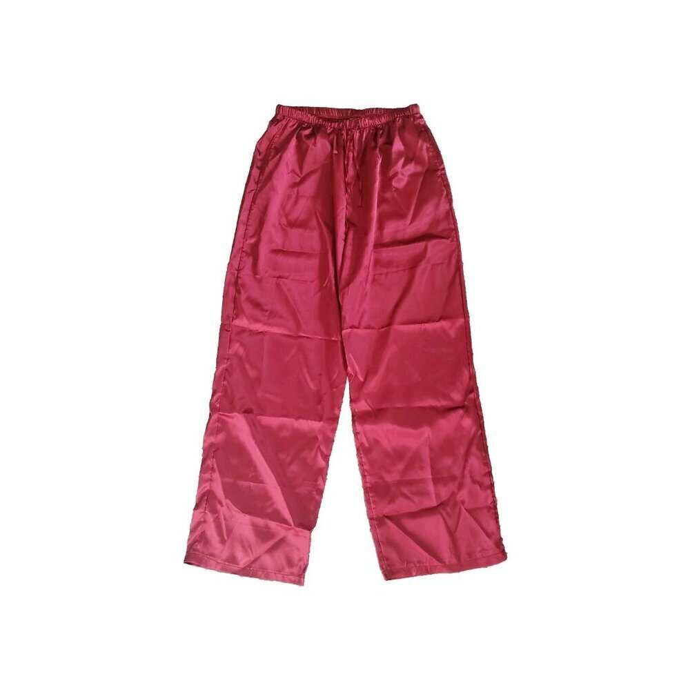 Women's Satin Pajamas Set Short Sleeves Sleepwear Loungewear PJS - Medium - Picture 4 of 9